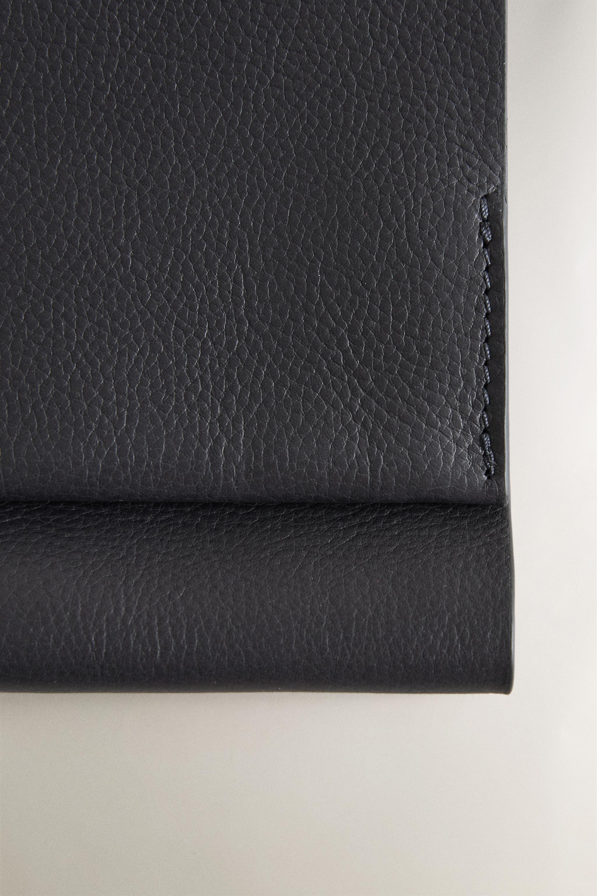 BLUE A5 LEATHER NOTEBOOK COVER
